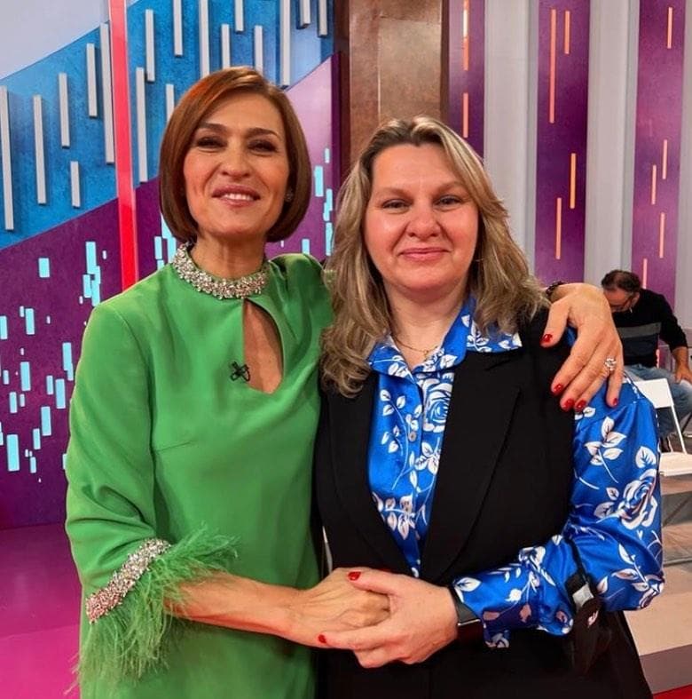 Na SIC, com Fátima Lopes